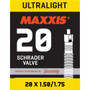 Maxxis Ultralight Schrader SV 32mm Tube 20 x 1.5/1.75