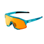 Koo Demos Luce Capsule Collection Teal Blue Glass/Orange Sunglasses