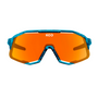 Koo Demos Luce Capsule Collection Teal Blue Glass/Orange Sunglasses