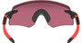 Oakley Encoder Sunglasses Matte Black and Red w/ Prizm Road Lens