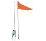 Safety 60" Pole Flag Orange