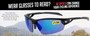 BZ Optics Pho Blue Mirror Bifocal +1.50 Glasses Black Frame