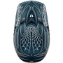 Troy Lee Designs D3 AS Fiberlite Full Face Helmet Spiderstripe Blue