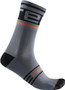 Castelli Prologo 15 Socks Light Steel Blue/Pop Orange 2022