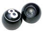 Rex 8-Ball Design Valve Caps Black/White