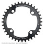 Wolf Tooth 104 BCD Drop Stop 1x Shimano 12spd Chainring Black