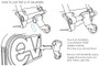 EVOC Bike Travel Bag Pro Replacement Clip-On Wheel