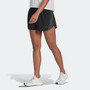 Adidas Run Icons 3 Stripes Womens Running Shorts 4inch Black