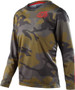 Troy Lee Designs Flowline Youth MTB LS Jersey Jersey Spray Camo Army