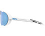 100% Westcraft Sunglasses Soft Tact White (HiPER Blue Multilayer Mirror Lens)