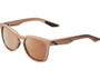 100% Hudson Sunglasses Matte Copper Chromium (HiPER Copper Mirror Lens)