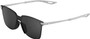 100% Legere Square Sunglasses Soft Tact Stone Grey (Black Mirror Lens)
