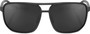 100% Konnor Square Sunglasses Matte Black (Black Mirror Lens)