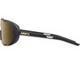 100% Westcraft Sunglasses Soft Tact Black (Soft Gold Mirror Lens)