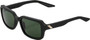 100% Rideley Sunglasses Soft Tact Black (Grey Green Len