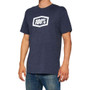 100% Icon Short Sleeve Tee Navy Heather