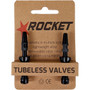 Rocket Presta Tubeless Valves Black 48mm