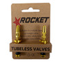 Rocket Presta Tubeless Valves Gold 48mm