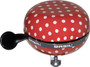 Basil Polkadot 80mm Bike Bell Red w/ White Dots