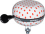 Basil Polkadot 80mm Bike Bell White w/ Red Dots