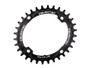 Burgtec Thick-Thin Oval 104mm BCD Chainring - Black 32t