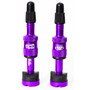 e*thirteen Gen2 Quickfill Tubeless Valves Eggplant 16-24mm