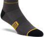 100% Advocate Performance Socks Charcoal/Mustard