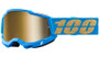 100% Accuri 2 Goggles Waterloo Blue/Gold (True Gold Lens)