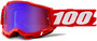 100% Accuri 2 MTB Goggles Red/Mirror Red/Blue Lens