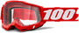 100% Accuri 2 MTB Goggles Red/Mirror Red/Blue Lens