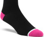 100% Flow Performance Socks Black/Fluo Pink