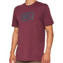 100% Icon SS T-Shirt Maroon Heather