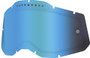 100% RC2/AC2/ST2 Replacement Lens Vented Dual Mirror Blue