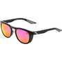 100% Slent Sunglasses Polished Black/Purple Multilayer Mirror Lens