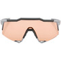 100% Speedcraft Sunglasses Soft Tact Stone Grey (HiPER Coral Lens)