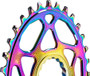 absoluteBLACK Premium Oval 34T Raceface Boost Cinch 3mm Offset Rainbow Chainring