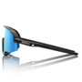 100% Slendale Matte Black HiPER Blue Mirror