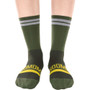 Soomom Reflective Chic Logo Cycling Socks Green