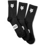 Fox 6in Ranger Sock Prepack Black Black
