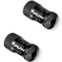 FUNN FastAir Tubeless Valve Cap Replacement Black Pair