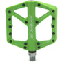 JetBlack Thermolite Cromo Axle Green Flat Pedal