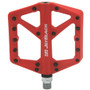 JetBlack Thermolite Cromo Axle Red Flat Pedal