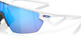 Oakley Sphaera Sunglasses Matte White Prizm Sapphire Polarized Lens