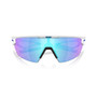 Oakley Sphaera Sunglasses Matte White Prizm Sapphire Polarized Lens