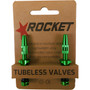 Rocket Tubeless Valves 48mm Green