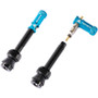 Granite Design Juicy Valve Cap Pair W/Tubeless Valve 80mm Blue