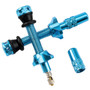 RYFE Tubeless Valves High Flow Presta Blue 44mm Pair