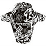 Reverse Components Mudfender - Nico Vink Stickerbomb - Black/White
