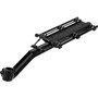Black seat tube mounted rear rack