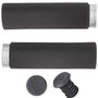 Wolf Tooth Fatpaw Lock-On Grips Black/Raw Silver